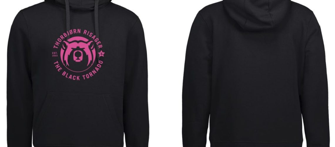 Hoodie pink front and back